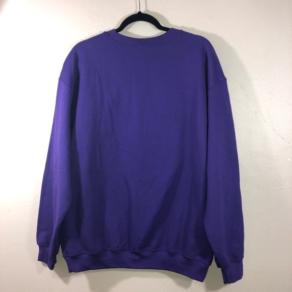 FRAGGLE ROCK Jim Henson Crewneck Pullover Sweatshirt Purple Sz L - Picture 3 of 4